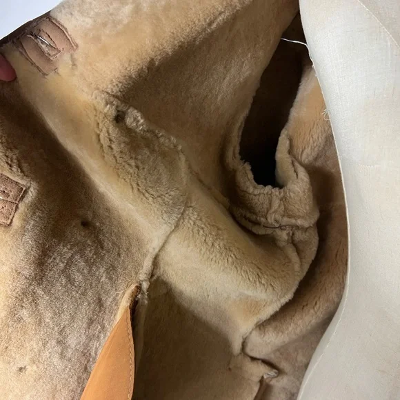 VINTAGE 70s Orvis Shearling Coat Womens Medium - Picture 6 of 9